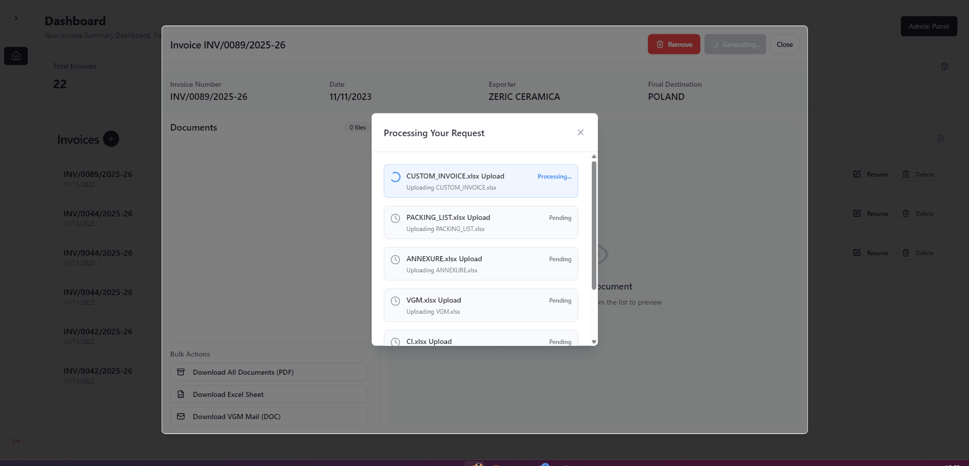 Invoice Generation System screenshot 3